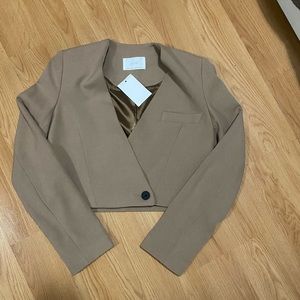 Oak + Fort Cropped Blazer - Size XS